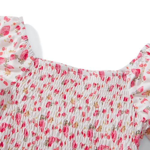 Mommy and Me Dresses Family Matching Outfits Floral Printed Rompers Summer Casual A-Line Vacation Beach Maxi Dresses4