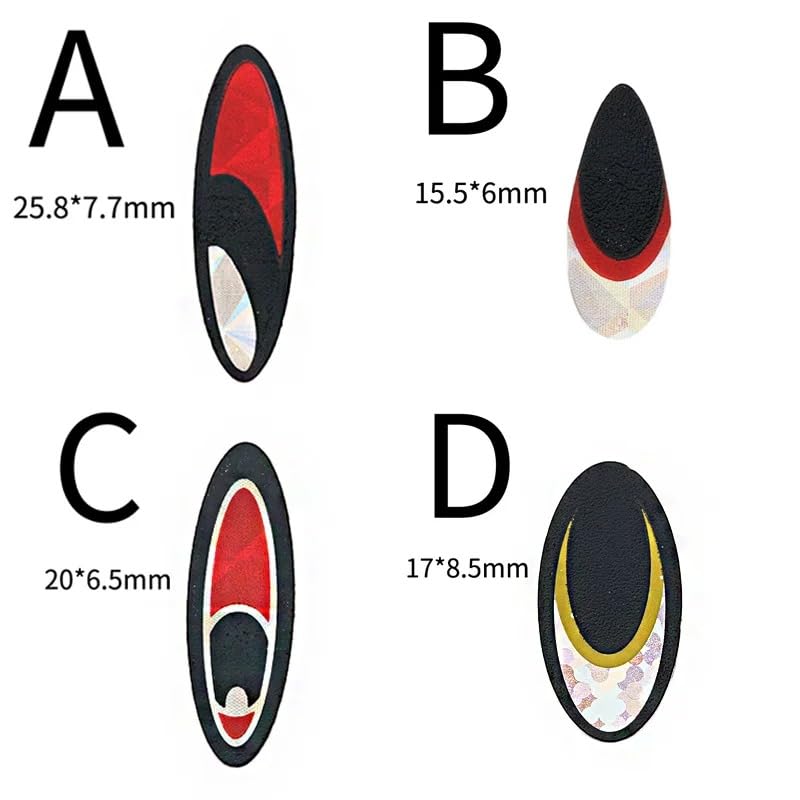 400 piezas 3D ojos holográficos adhesivos para señuelos miniatura 2