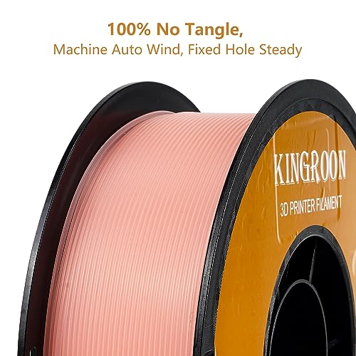 Image of Kingroon Glow in Dark 1.75mm PLA Filament, Fit Most FDM 3D Printers, Dimensional Accuracy + /- 0.03 mm, 1kg Spool(2.2lbs), Luminous PLA 3D Printer Filament - Pink