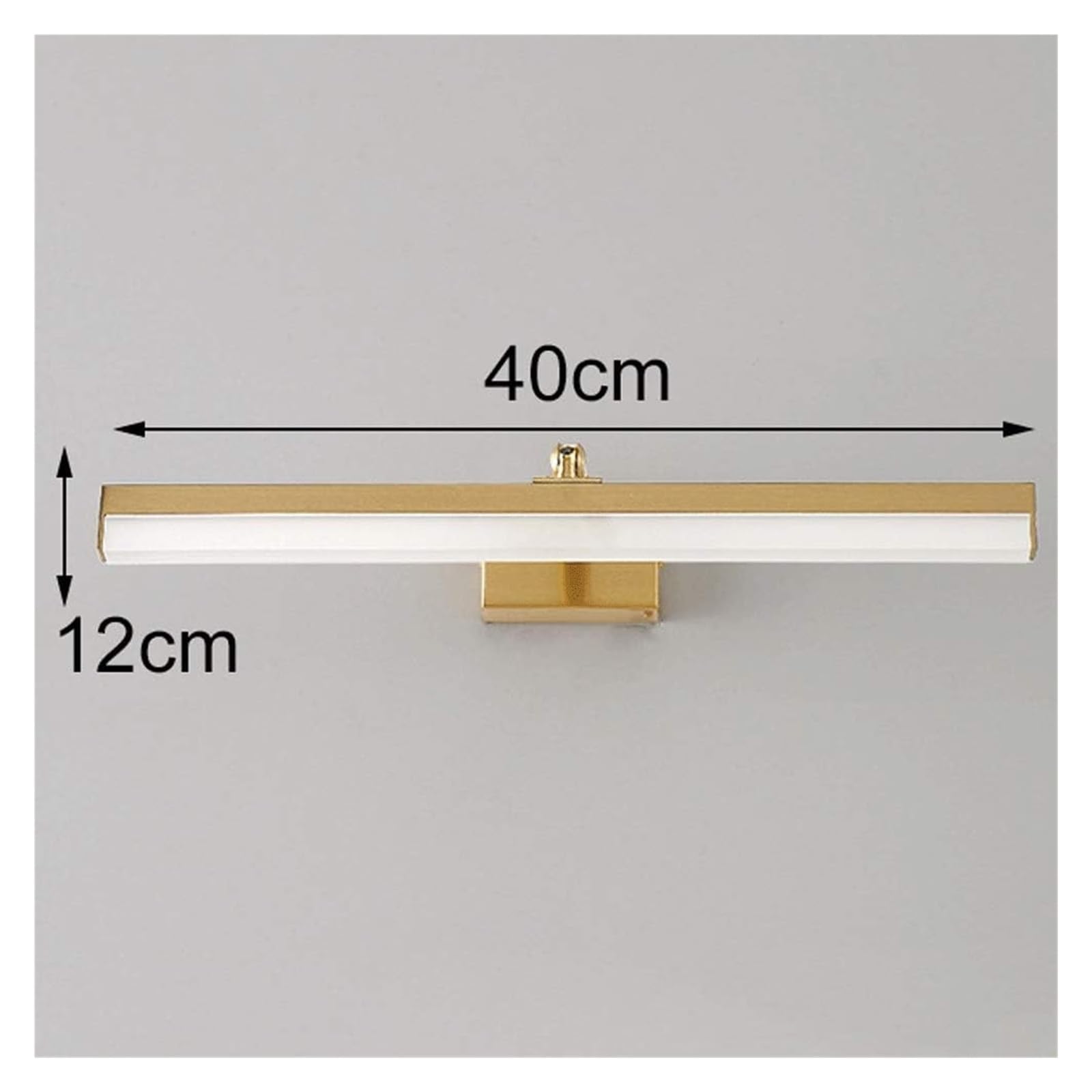 Lámparas de Pared, Apliques para Espejo de baño, Luces LED para Maquillaje, lámpara de Pared con Acabado de latón, 3 Modos de iluminación de Color, función de Memoria.