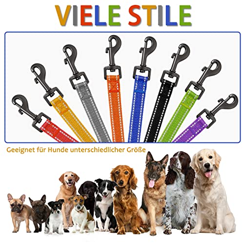 Demigreat Schleppleine , 3m / 5m / 10m / 15m / 20m Robuste Lange Hundeleine Reflektierend Trainingsleine mit Gepolsterter Griff und handschlaufe, Ausbildungsleine für Kleine bis Große Hunde