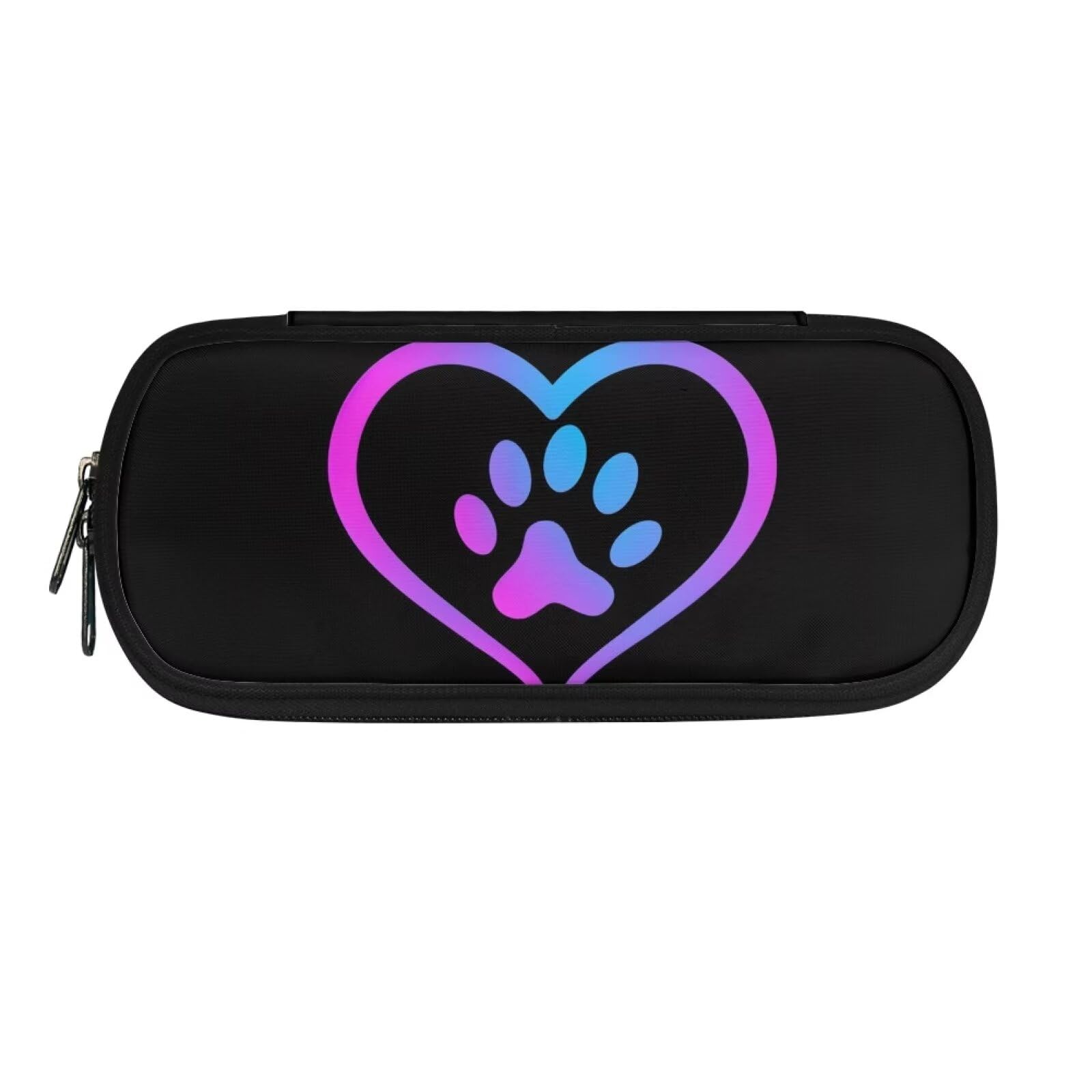 Showudesigns Pet Paw Pencil Case Pouch for Kids Pencil Holder Large Capacity Pen Bag Box Organizer Boys Girls School Supply Aesthetic Desk Stationery Multi Function Pencil Box Women College Office