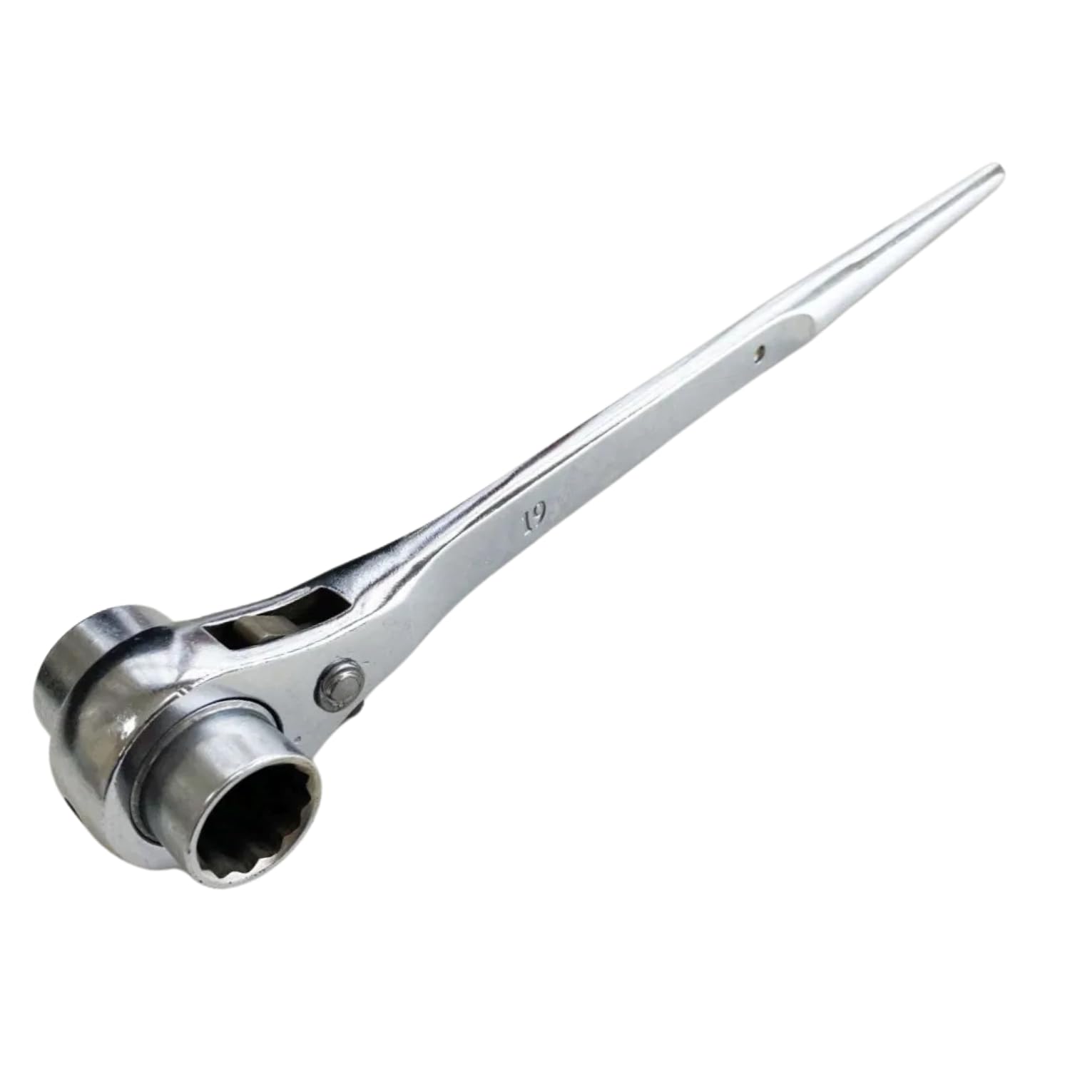 Dunnet Tools Heavy Duty Scaffold Spanner 21mm 19mm Chrome Vanadium Steel Podger Spanner Scaffolding Tools Long Tail Scaffolding Ratchet Podger Bar End 19x21 Scaffold Tools