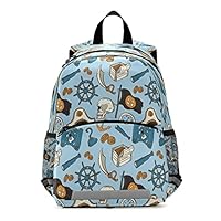 Kids Backpack Pirate Kindergarten School Bag for Toddler Girls Boys
