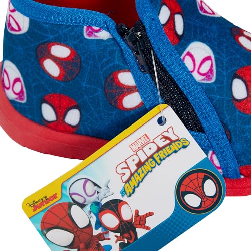 Spidey and his Amazing Friends Chaussons Spiderman pour nourrissons Fermeture Éclair, bleu, 27 EU – vue 3
