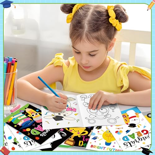 Image of Bulk Graduation Coloring Books - 24 Pcs Kindergarten Graduate Mini DIY Books for Kid Preschool Congrats Grad Coloring Booklet for School Grad Ceremony Party Favor School Classroom Gift Goodies Stuffer