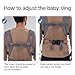 YEMKEZO Baby Carrier Newborn to Toddler,Newborn Carrier(7-25lbs) with Head Support, Cozy Baby Wrap Carrier, with Hook&Loop for Easily Adjustable, Soft Fabric (Breathable Black) (Summer-Gray)
