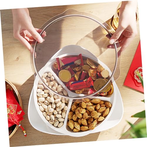 Assiette divisée avec couvercle Zerodeko pour éviter les snacks ramollis