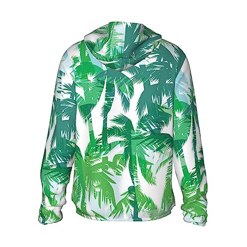 UPF 50+ Sun Protection Hoodie Tropical Summer Palm Windproof Hooded Cooling Shirt3