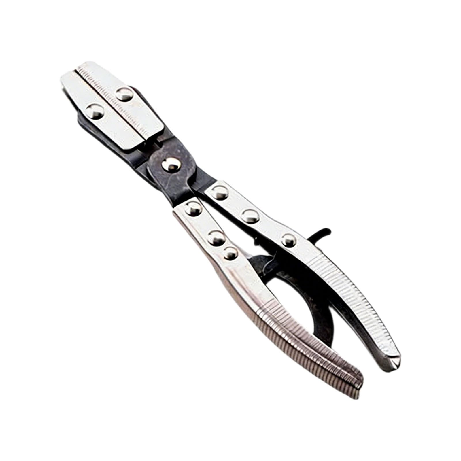Hsioluted 10 Inches Automotive Soft Hose Clamp Tool For Mechanics With Ergonomic Handle Grip Flat Nose Oil Tube Seal Pliers Automotive Tool Hose Pinching Pliers