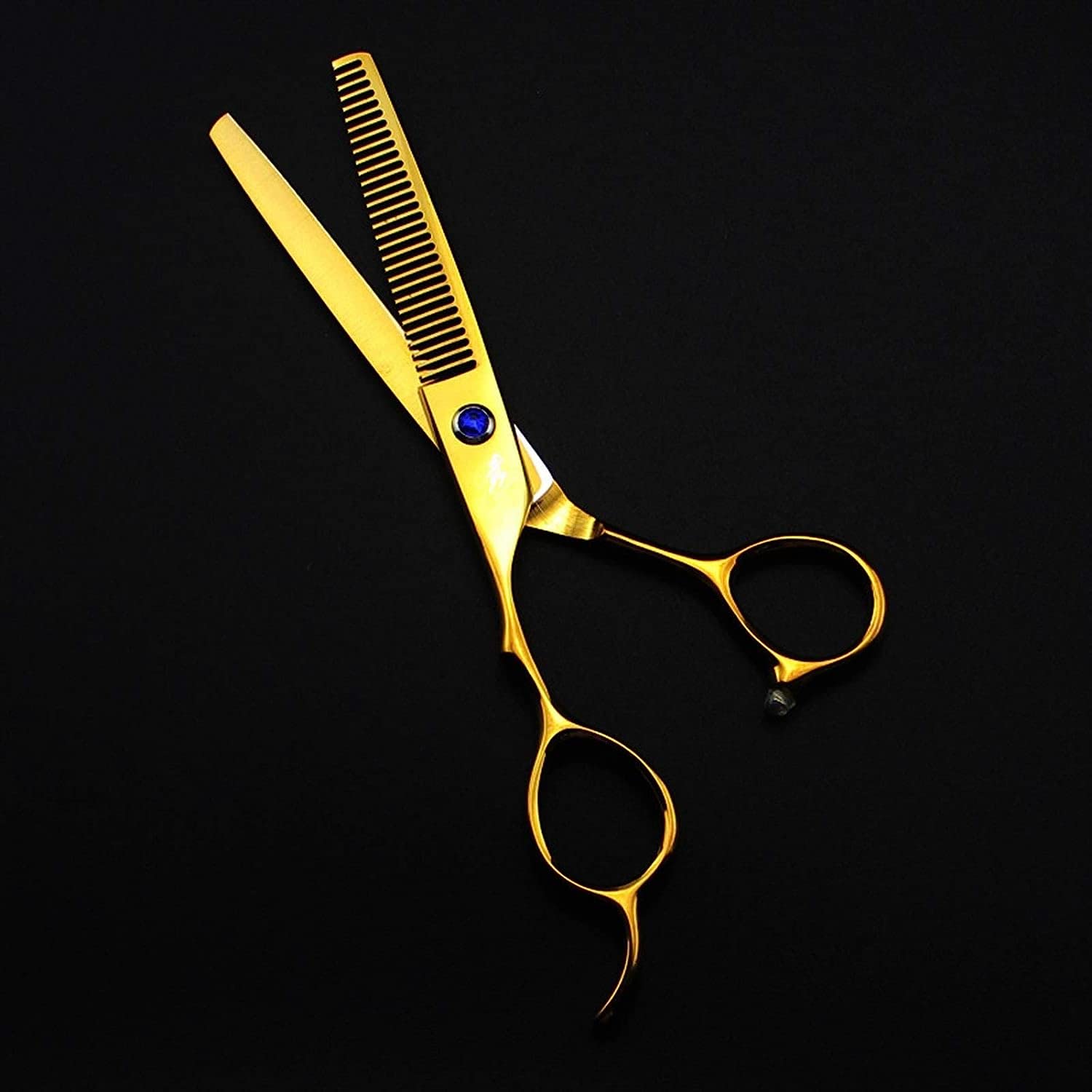 Friseurschere Linkshänder Serie Professionelle Friseurschere Salon Stylist Schere Scharfer und präziser Schnitt für Linkshänder Friseurschere 6,0 Zoll Gold