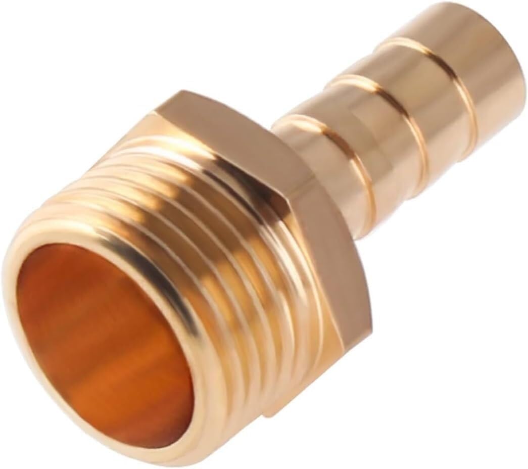 Conector de latón para manguera, reductor para aire, agua, combustible, paquete de 5 (varios