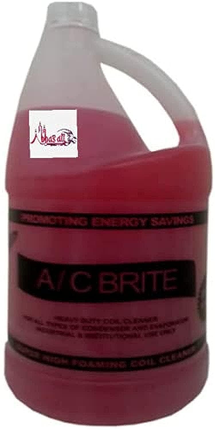 ABBASALI A/C Brite Heavy Duty Coil Cleaner for Use on Air Conditioning Coil, Automobiles, Marine & Industrial etc - 1 Gallon