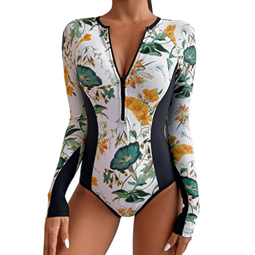 Maillot de bain une pièce à manches longues avec protection et confort