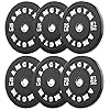 Steel Bumper Plates 10-500lbs Rubber Coated 2 Inch Barbell Sets for Home Gym, Strength Training & Weight Lifting – Free Weights