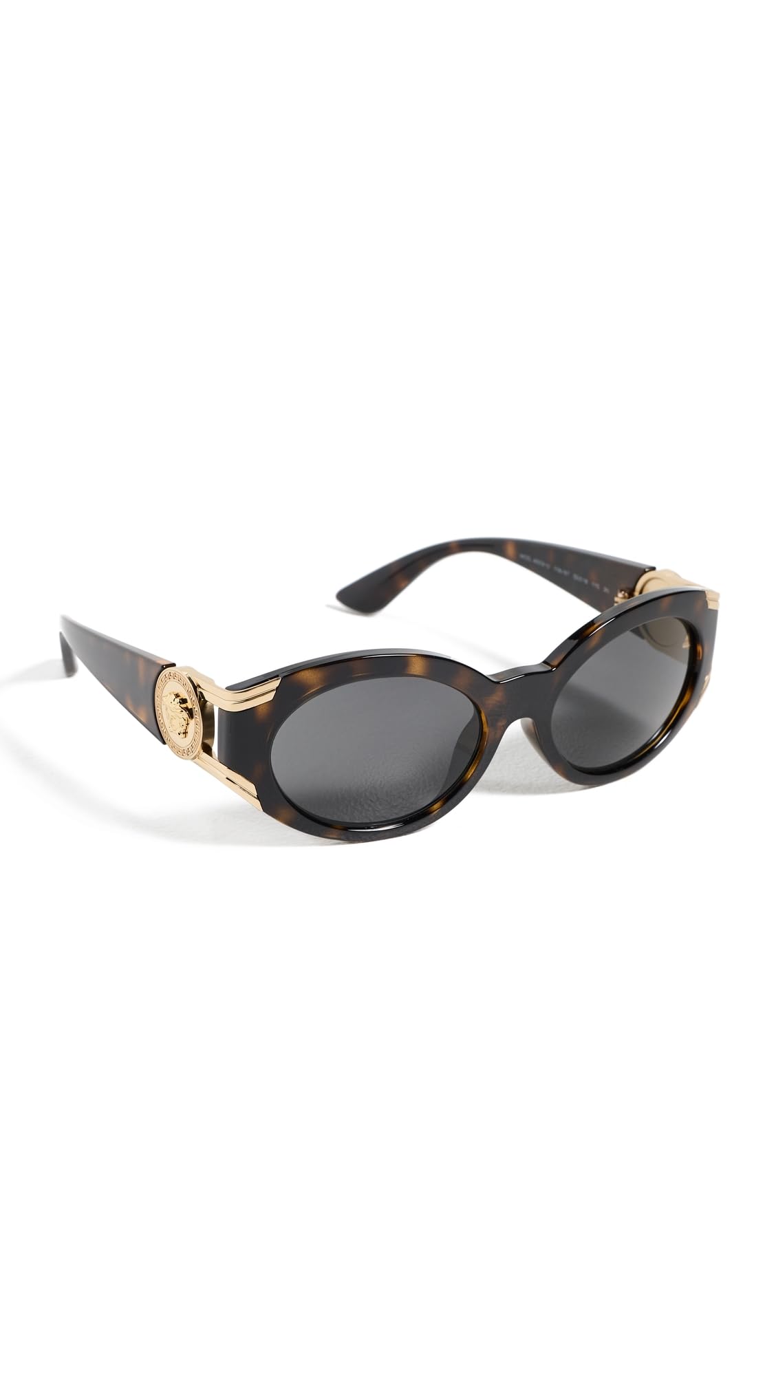 Versace Womens Medusa Oval Sunglasses