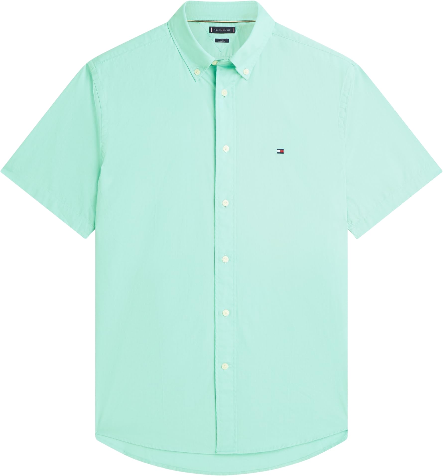 Tommy Hilfiger Herren Flex Poplin Solid S/S Shirt Mw0mw42630 S/S Shirt (1er Pack)