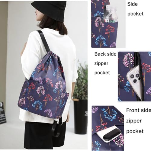 Image of MOCA Drawstring Gym Sports Backpack Lightweight Multipurpose Daypack Travel School College Daily Storage Carry Suitable Men Women Kids Adults Fitness Accessory
