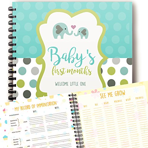 Elephant Babys First Year Memory Book First Year Album Stickers