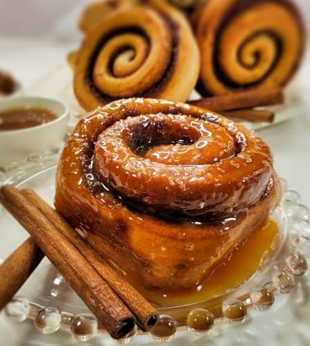 CinnAmazing 12oz Jumbo Rich Caramel Variety Cinnamon Rolls (Pan of