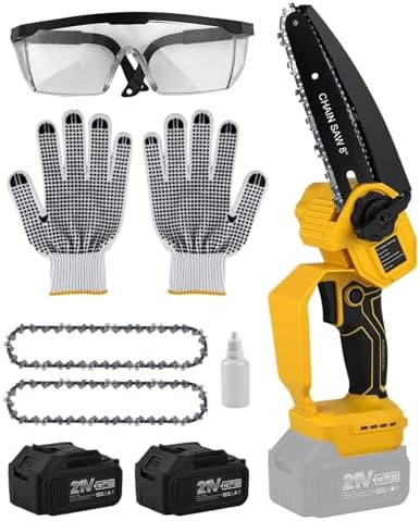 Mini Motosierra Batería 8 Pulgadas, 1000W Motosierra Eléctrica Po...