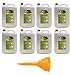 8 Pezzi - 40 Litri - Bioetanolo combustibile stufe Bio Sprint 5 litri 99,9% inodore no fumo naturale no zolfo + Imbuto 145mm immagine