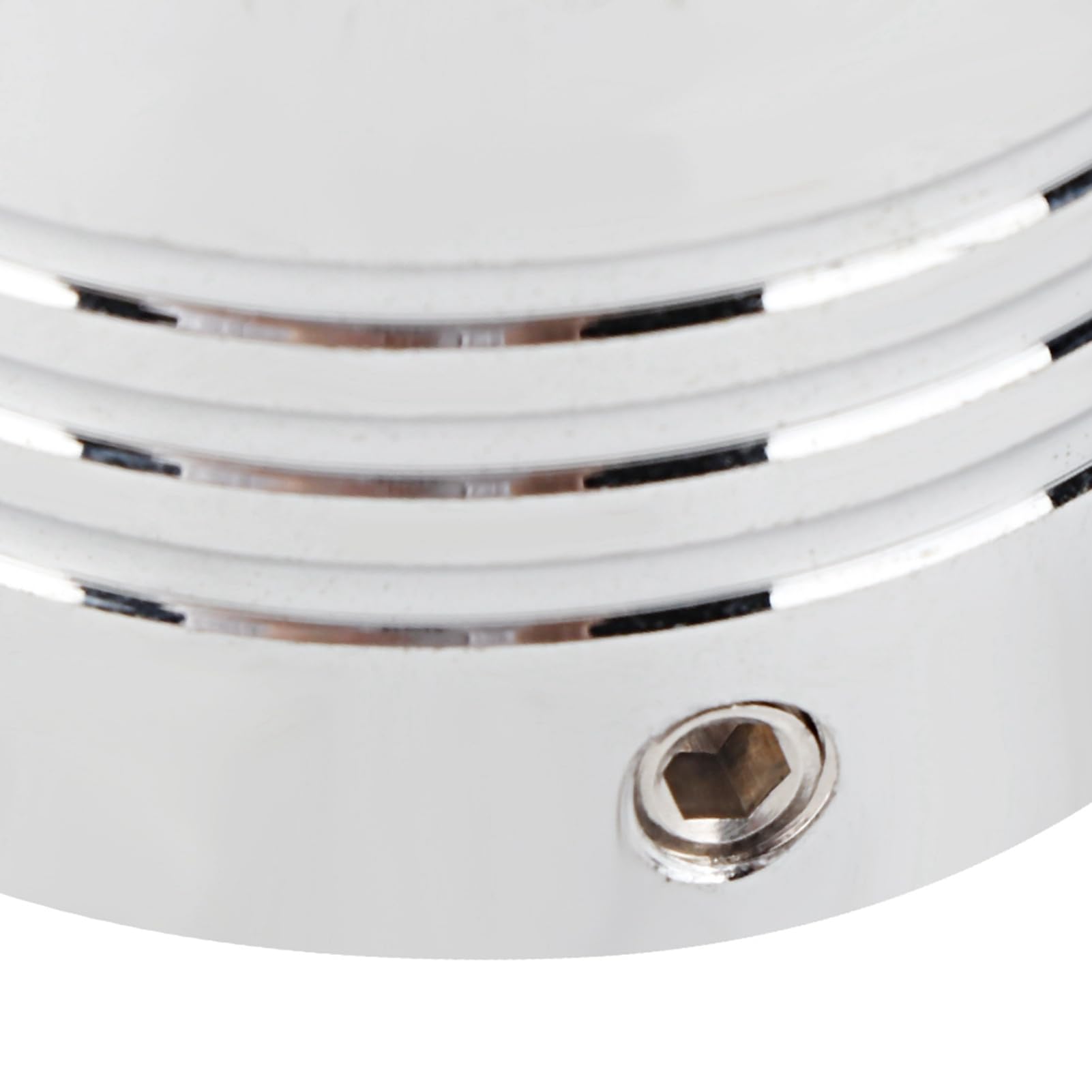 Tbest Couvercle D'essieu de Moto Couvercle D'écrou D'essieu Remplacement du Capuchon Avant en Alliage D'aluminium Remplacement Direct Performance Stable [Marque] avec écrou à (Chromé)