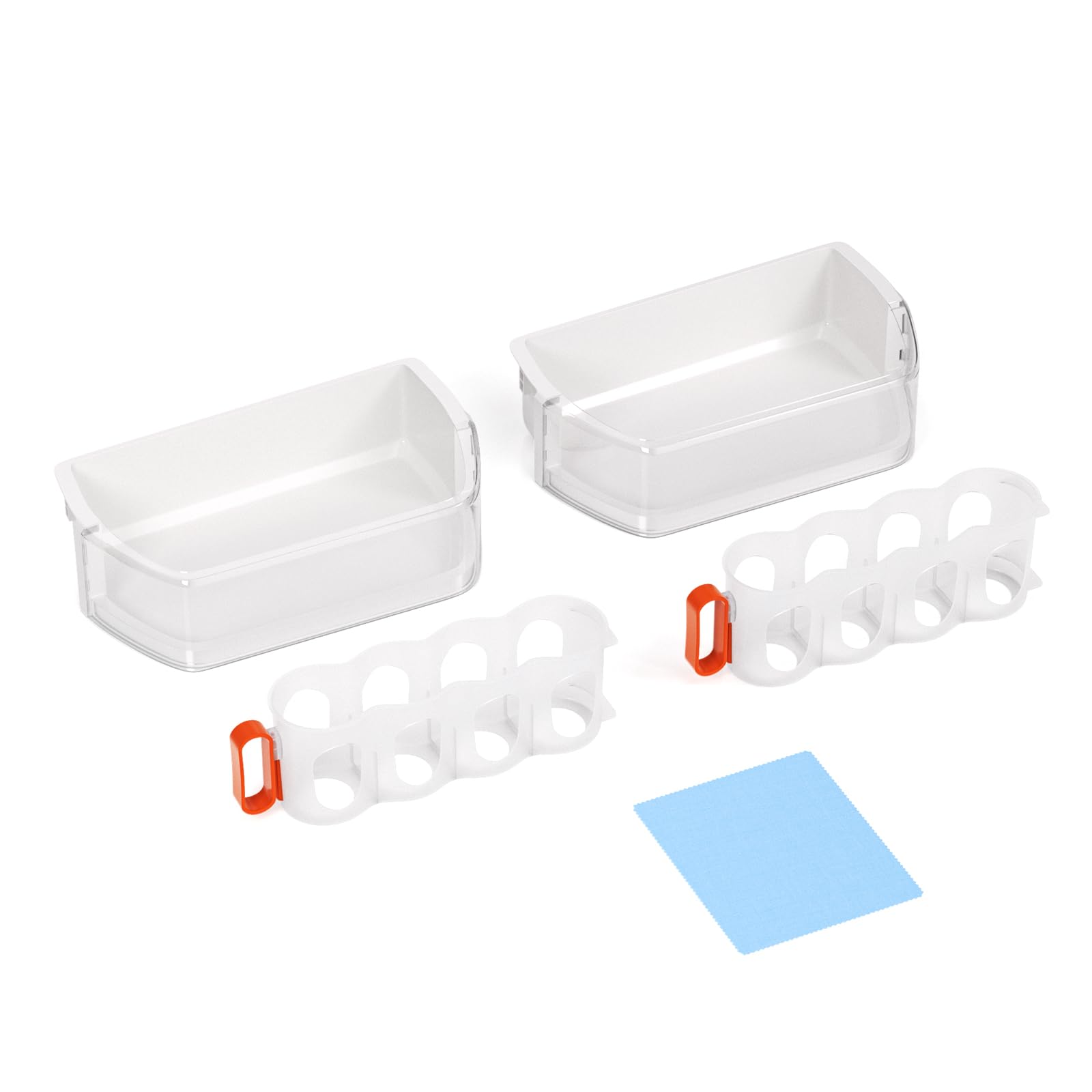 2PCS DA97-08406A Refrigerator Door Bin Shelf Replacement Right Compatible with Samsung Refrigerators, Replaces Part DA97-08406A DA97-08406C DA97-08406B EAP4175803 (With 2Pcs Can Organizer)