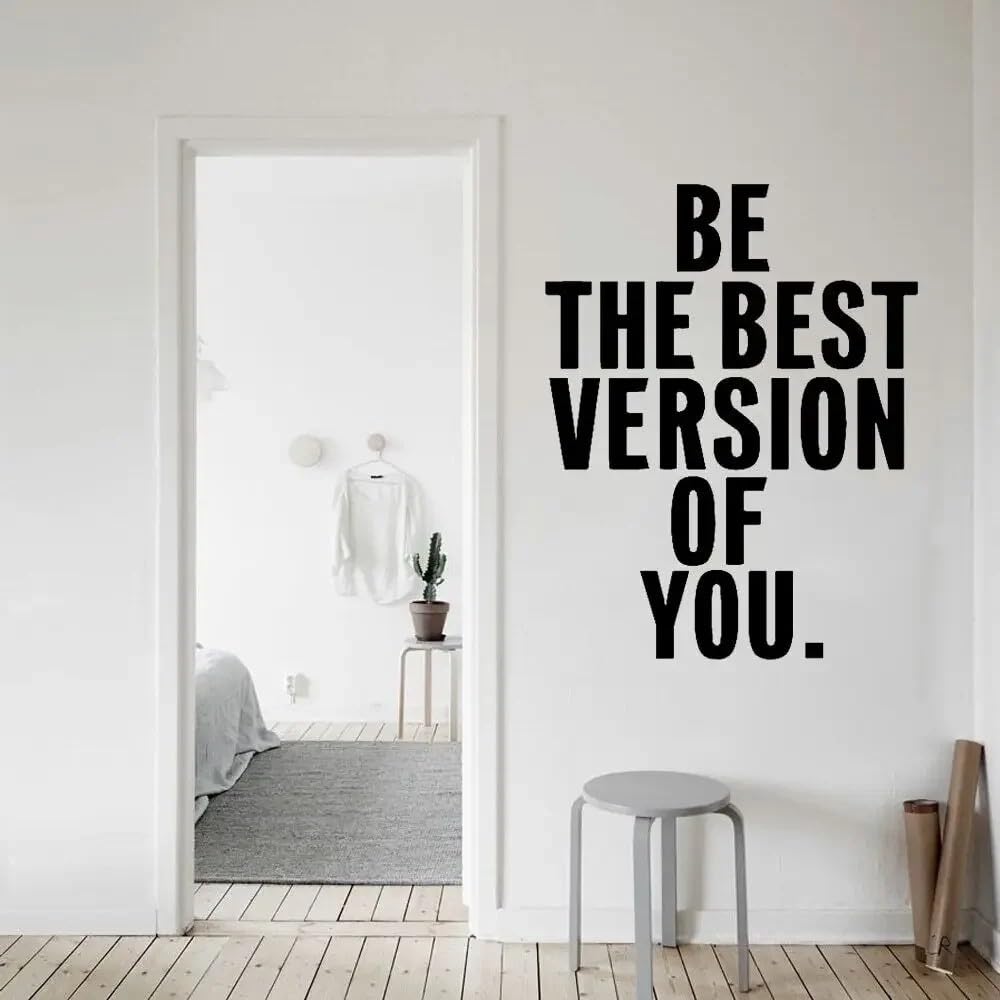 Simple Vinyl Wall Decal Stickers Motivation Quote Yoga Relaxing Words Inspiring Breathe Letters Home Decoration Art 42x32cm