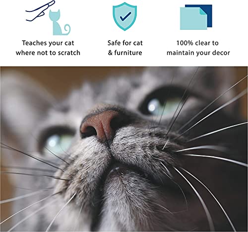 Kratzschutz für Katzen, doppelseitiges Schutzband – Sofa-Kratzschutzband, Rolle – Kratzschutz für Eckmöbel vor Katzen – (50 mm x 10 m)