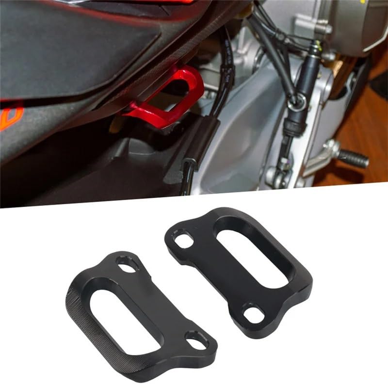 Evite caídas del pasajero en su Aprilia RS 660 con este apoyabrazos trasero rojo de agarre 2