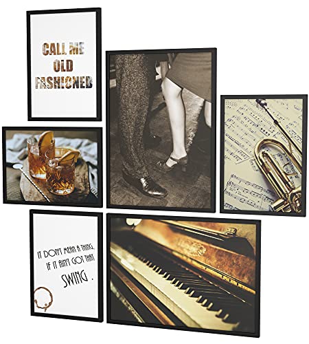 🌟 AMPIA SCELTA Offriamo set di poster con frasi e citazioni per ogni stanza (camera da letto, salotto, cucina, ufficio e bagno) e molti altri temi (tra gli altri boho, vintage, bianco e nero, paesaggio o astratto artistico).