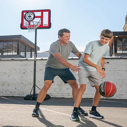 Image of Lifetime NBA Los Angeles Clippers Portable Basketball Hoop, Adjustable Height 7.5-10 Ft, 44 Inch Shatterproof Fusion Backboard, Base with Wheels