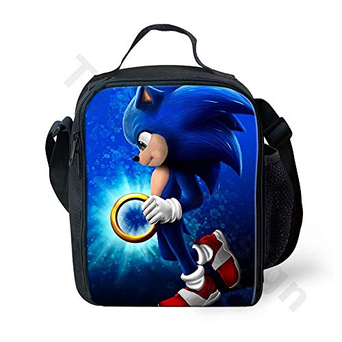 Preisvergleich Produktbild Sonic Schultaschen Mode Sonic The Hedgehog Print Lunch-Taschen Für Frauen Kinder Cartoon-Muster Lunchbag Food Box Lancheira Custom