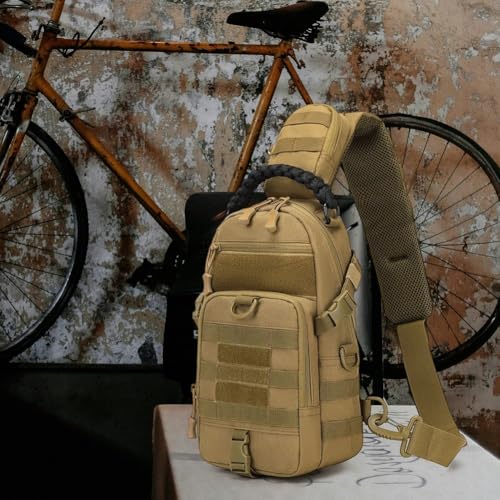 Sacoche de poitrine étanche multi-poches pour l'escalade et activités outdoor