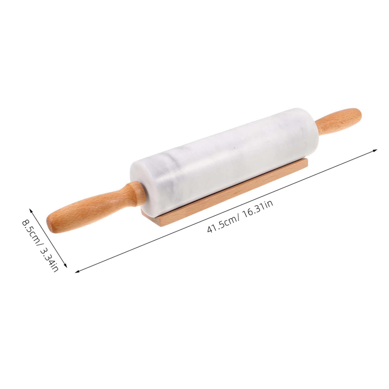 Ipetboom 3piezas Rodillo de Mármol de Alimenticio Antiadherente para Hornear para Fondant Pan Pizza Herramienta de Repostería para Uso Doméstico