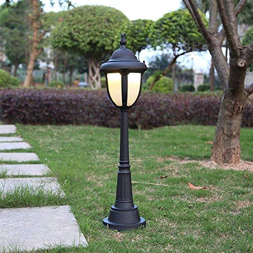 Preisvergleich Produktbild LXDDP Außenleuchte Pfostenleuchten Victoria Säulenlampe Glas Hochpolige Straßenlaterne Regensichere Straßenleuchte Aluminiumdruckguss Landschaftssäulenleuchte E27