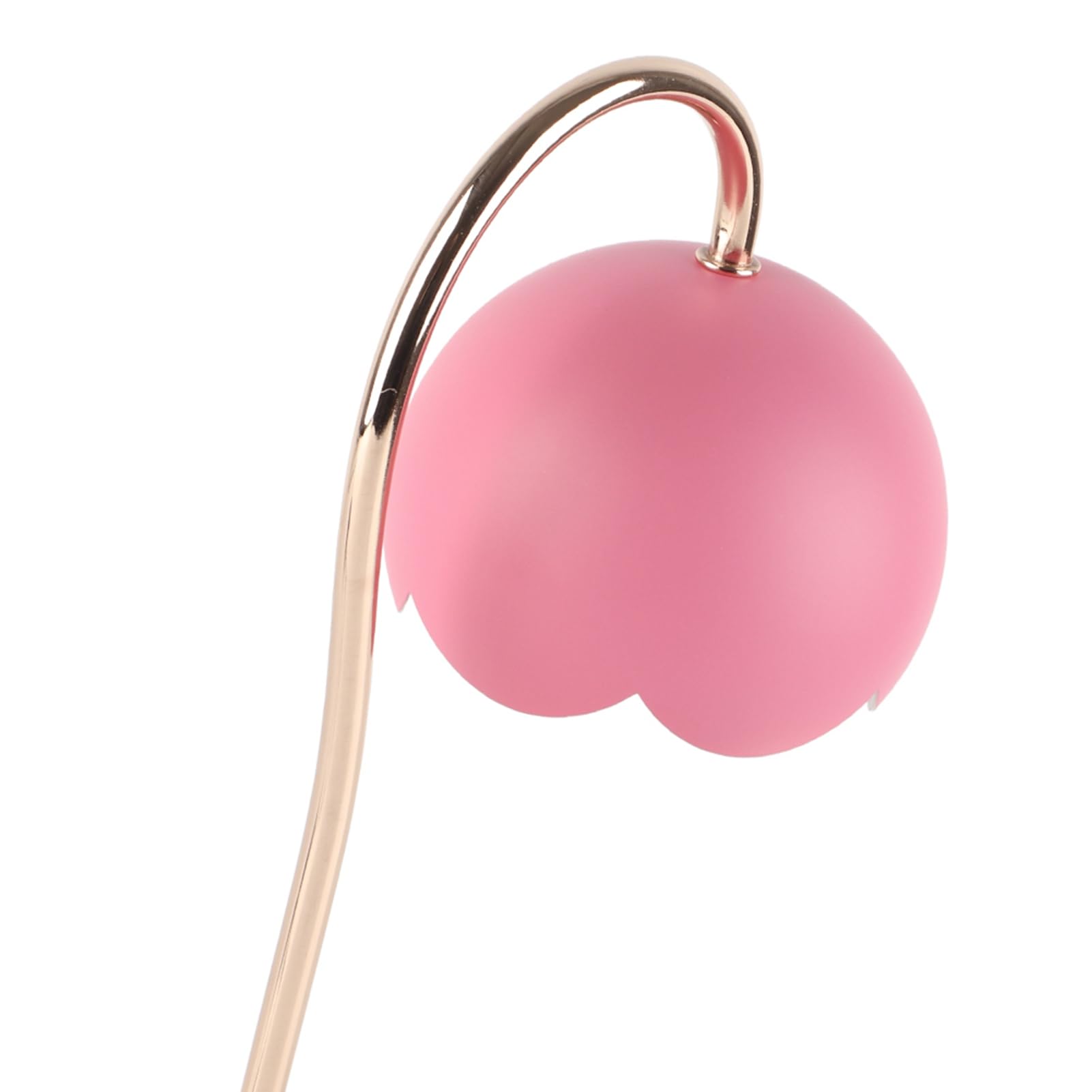 Lampe Chauffe-bougie, Dimmable No Flame Candle Melting Metal Candle Warmer Lantern for Yankee Candle Large Jar (Rose)