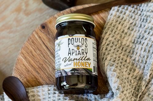 Miel infusionada con vainilla Poulos Apiary 10.4 oz miniatura 2