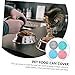 ORFOFE 4pcs Silicone Pet Can Covers Food Storage Lids for Dog and Cat Food Bpa- Dishwasher Safe Keeps Fresh Gray Green