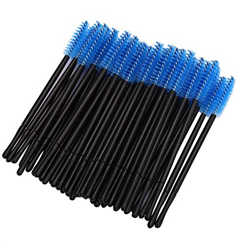Disposable Eyelashes Brush, 100 Pcs Silicone Eyelash Mascara Brushes Wands Applicator Eyebrow Brush Makeup Tool Kit Set, Applicator Makeup Brush Set, Mascara Wands Eyelash Brush