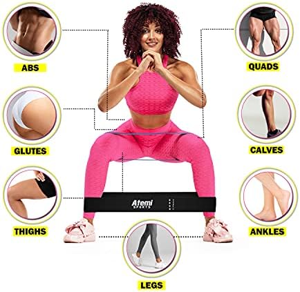 Elastic Bands Exercise Set | Stretch Bands for Exercise | 4 Exercise Bands Resistance for Women | Resistant Bands Female | Free Workout Guide