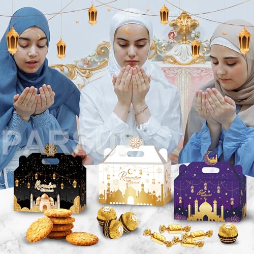 PARSUP-24Pcs-Ramadan-Eid-Mubarak-Gift-Boxes-Small-Goodie-Present-Boxes-Recycled-Party-Favour-Boxes-Printed-Cardboard-Box-for-Candy-Cookies-6-Patterns