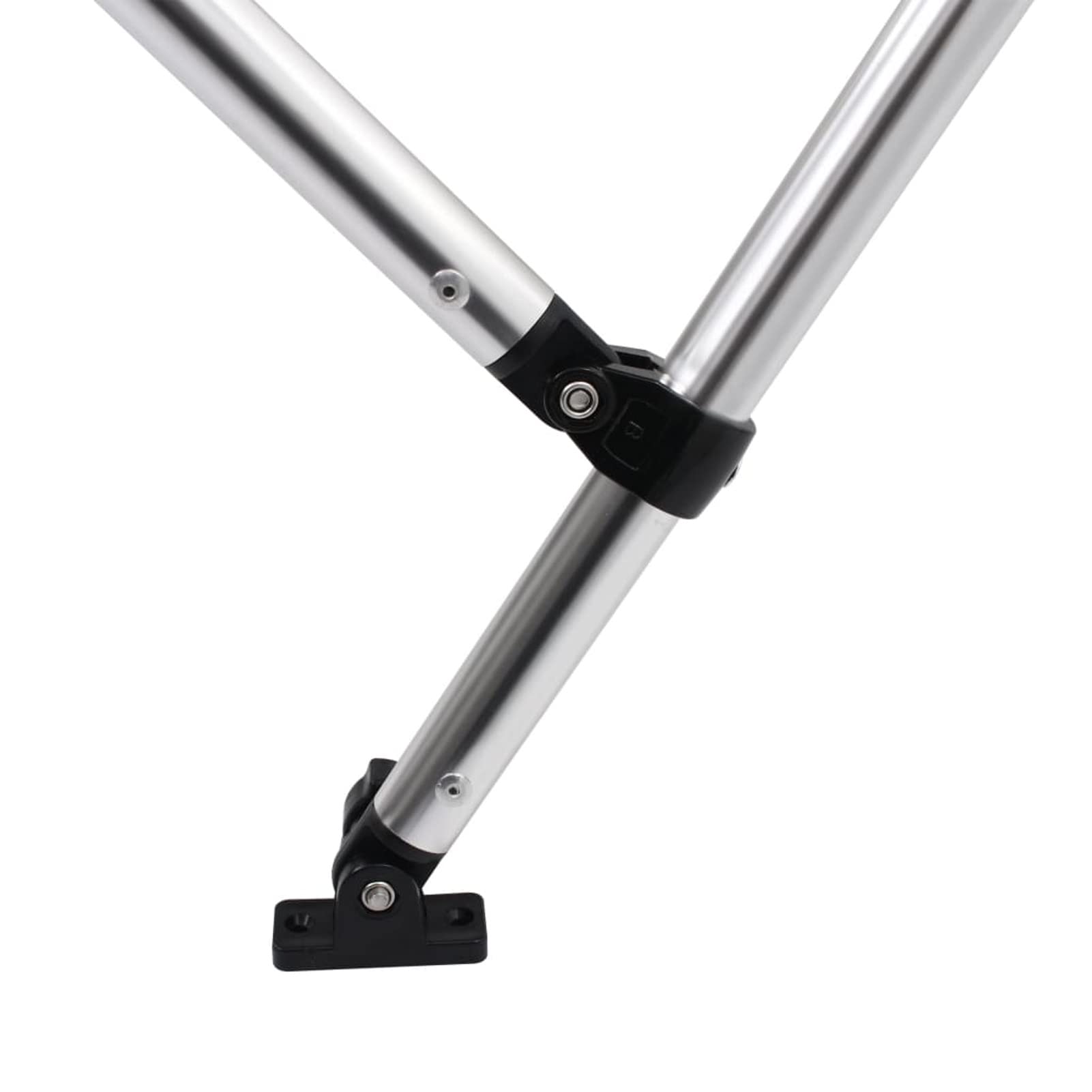 Bimini di Prua con Tendalino a 4 Archi Antracite 243x210x137 cm