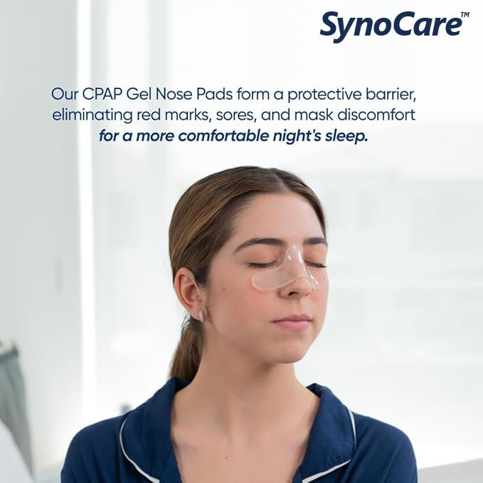 Synocare cpap nasal pad (pack of 4 packs), soft nose gel pads for CPAP masks, prevention of leakage, adaptable and trim-to-size, sleep apnea therapy again Synocare cpap nasal pad (pack of 4 packs), soft nose gel pads for CPAP masks, prevention of leakage, adaptable and trim-to-size, sleep apnea therapy again