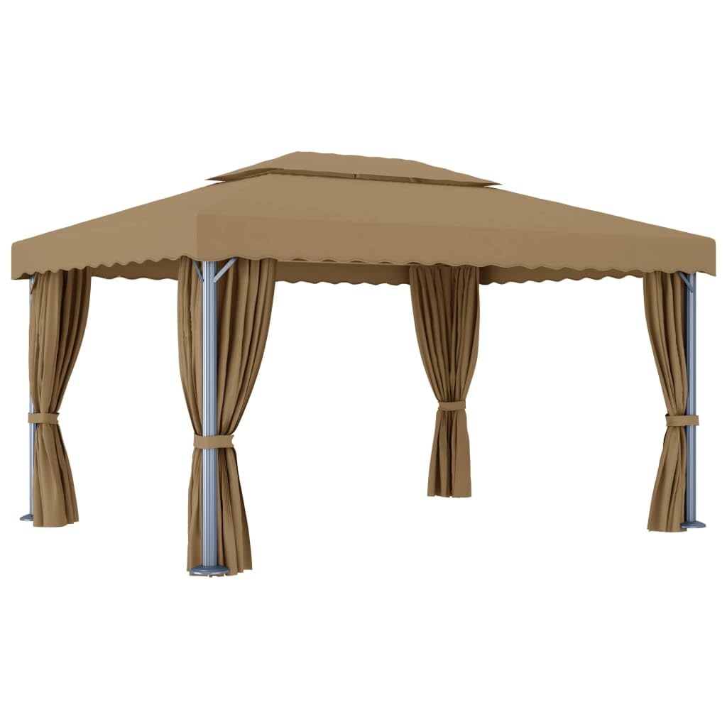 Altana Ogrodowa 4x3 m Taupe Aluminium