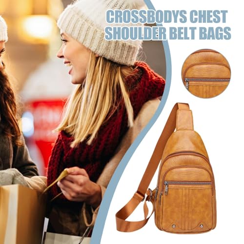 Women’s Chest Pack, PU Leather Backpack | Travel Fashion Purse, Shoulder Utility Tote, Bag For Hiking Shopping Use2
