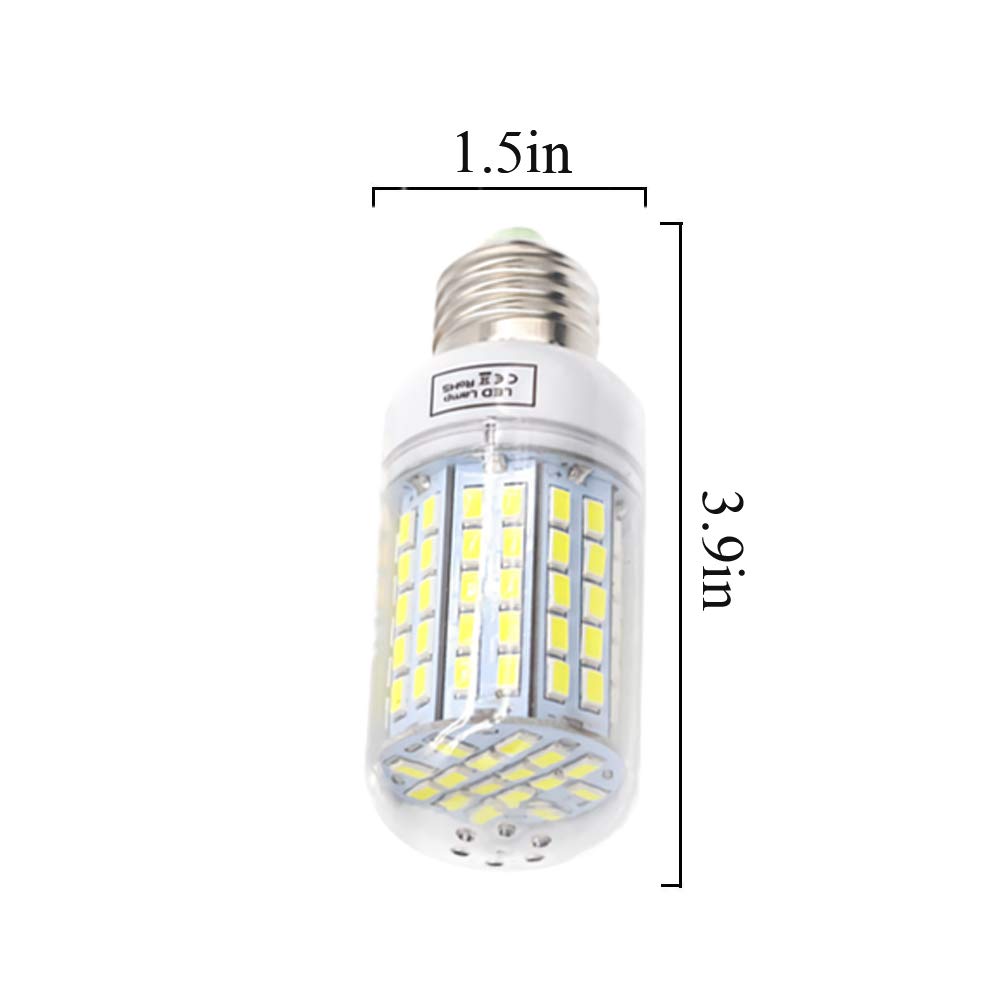 Bombilla LED maíz 15 W, luz Blanca fría, 6000 K, lámpara maíz 150 W, Repuesto Bombilla halógena almacén, Garaje, Granero, Patio Trasero, jardín, Camino, Poste, alumbrado público, 2 Paquetes