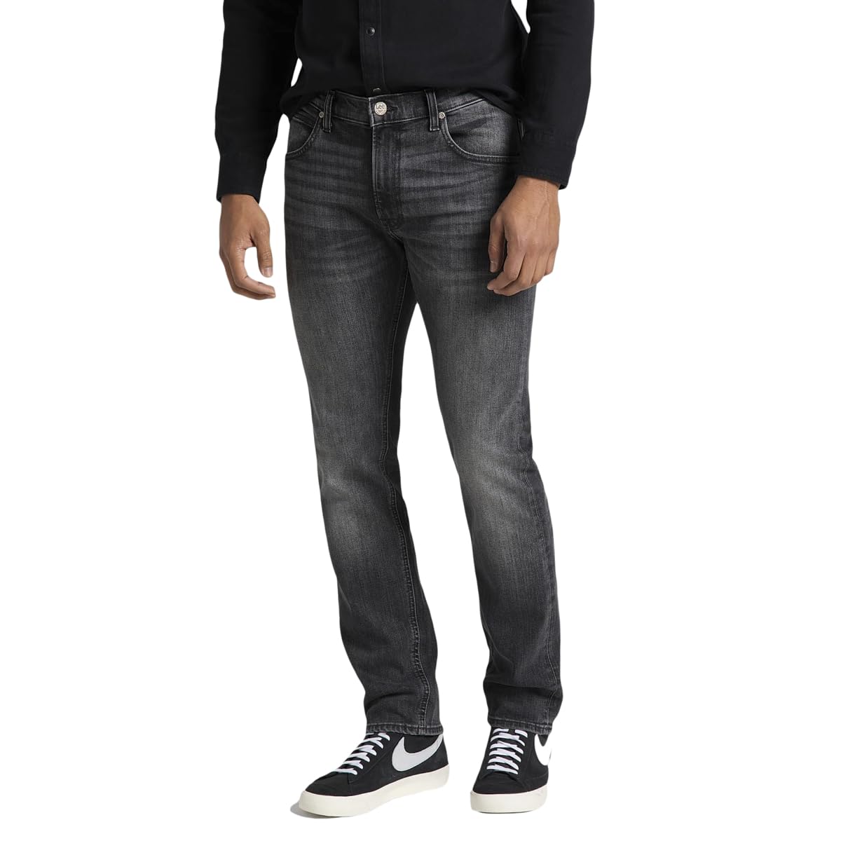 Daren Zip Fly Regular Straight Jean Pantolon Gündelik Pantolon Erkek