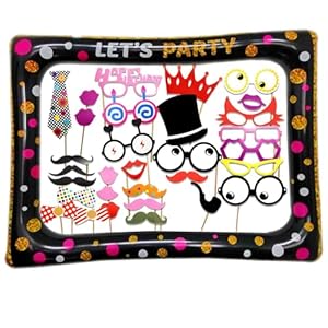 JZK 32x Party Foto Booth Requisiten Set